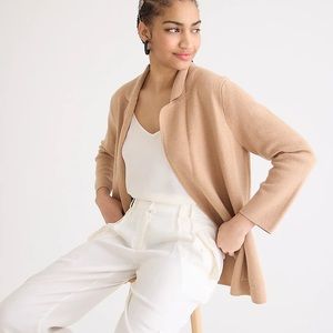 Women’s Knit Tan Cardigan Blazer - Banana Republic